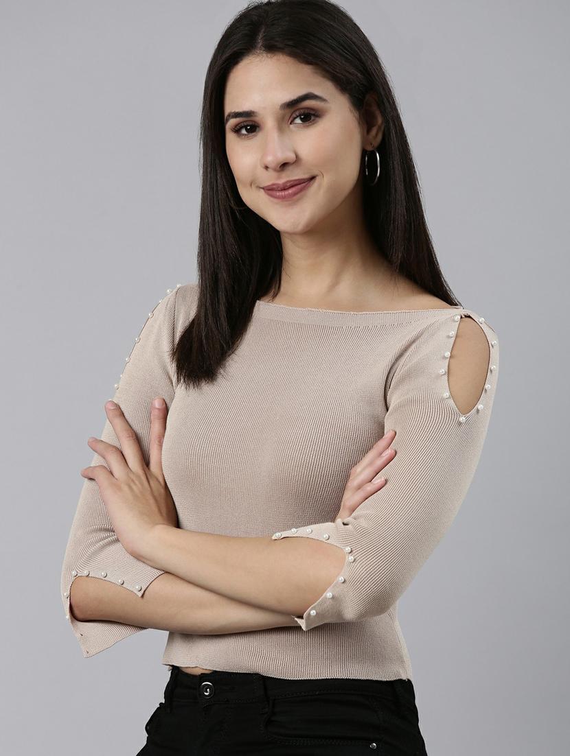 women's straight boat neck top - 19948505 -  Standard Image - 1