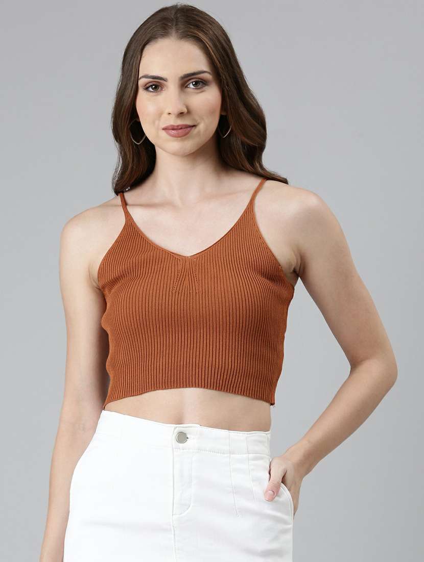brown acrylic tank  top