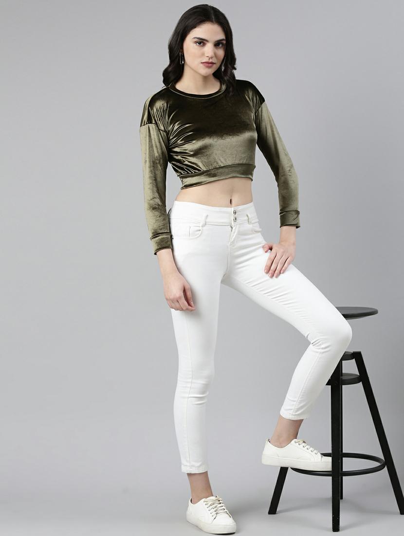 women's blouson round neck top - 19948576 - Standard Image - 4