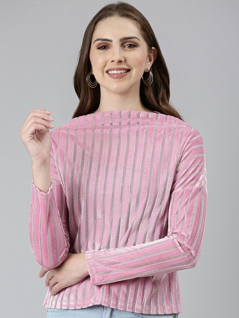 women's crop boat neck top - 19948580 -  Standard Image - 1
