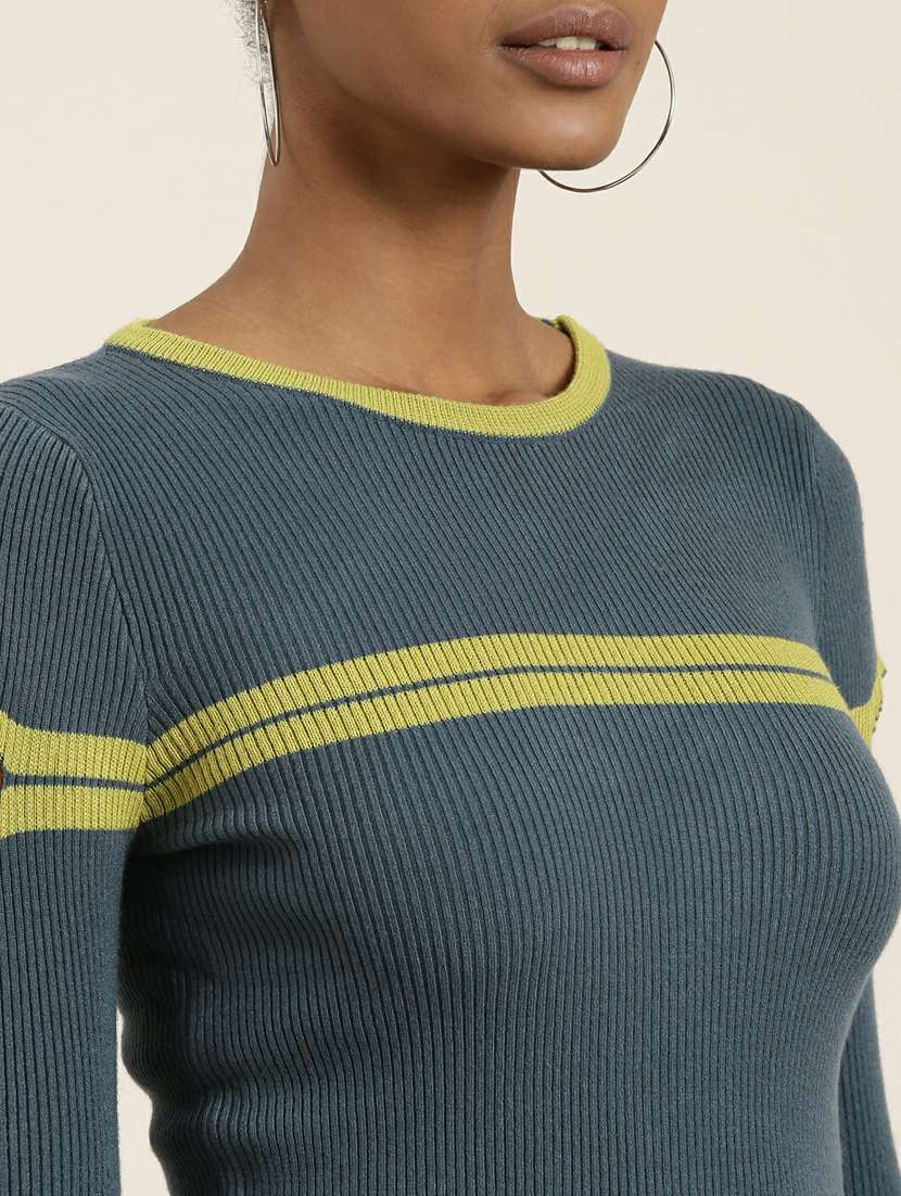 women's straight round neck top - 19948615 -  Standard Image - 6