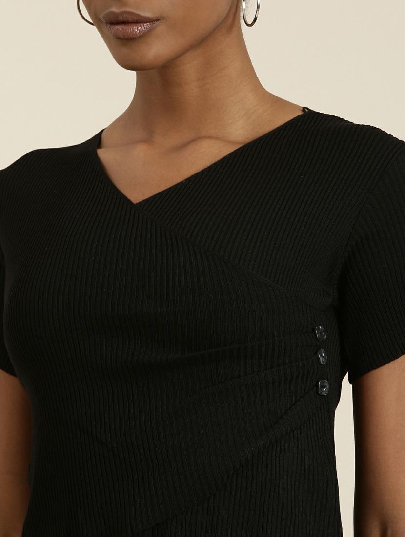 black acrylic wrap top - 19948627 - Standard Image - 6