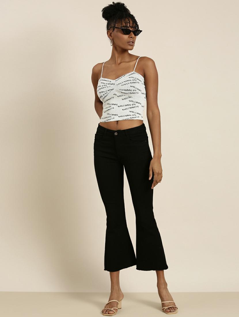 women's crop shoulder strap top - 19948634 - Standard Image - 4