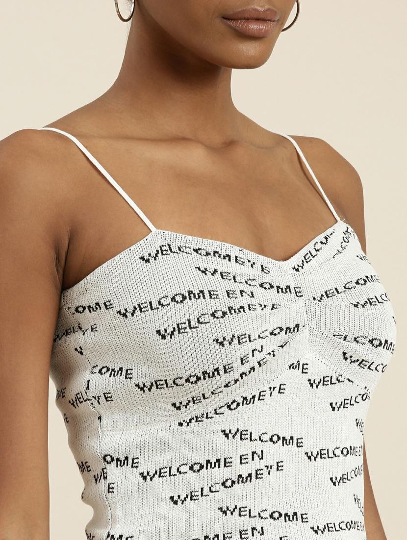 women's crop shoulder strap top - 19948634 - Standard Image - 6