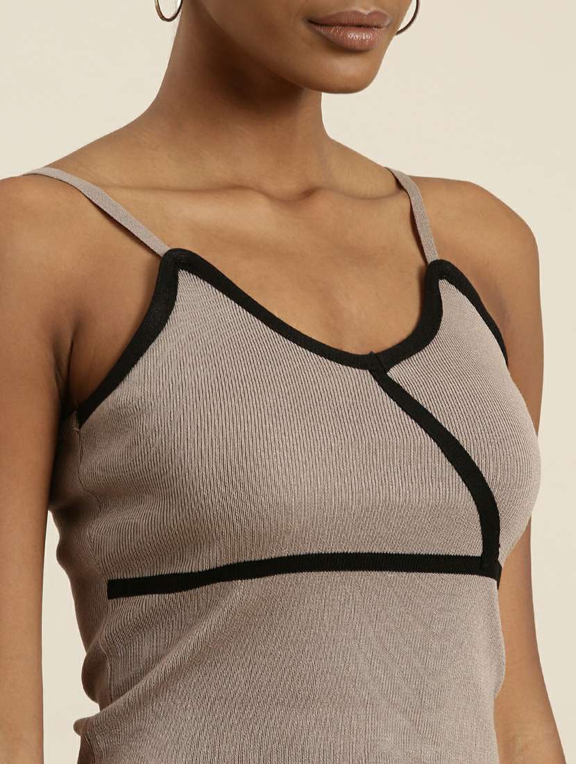grey acrylic camisole top - 19948637 -  Standard Image - 6