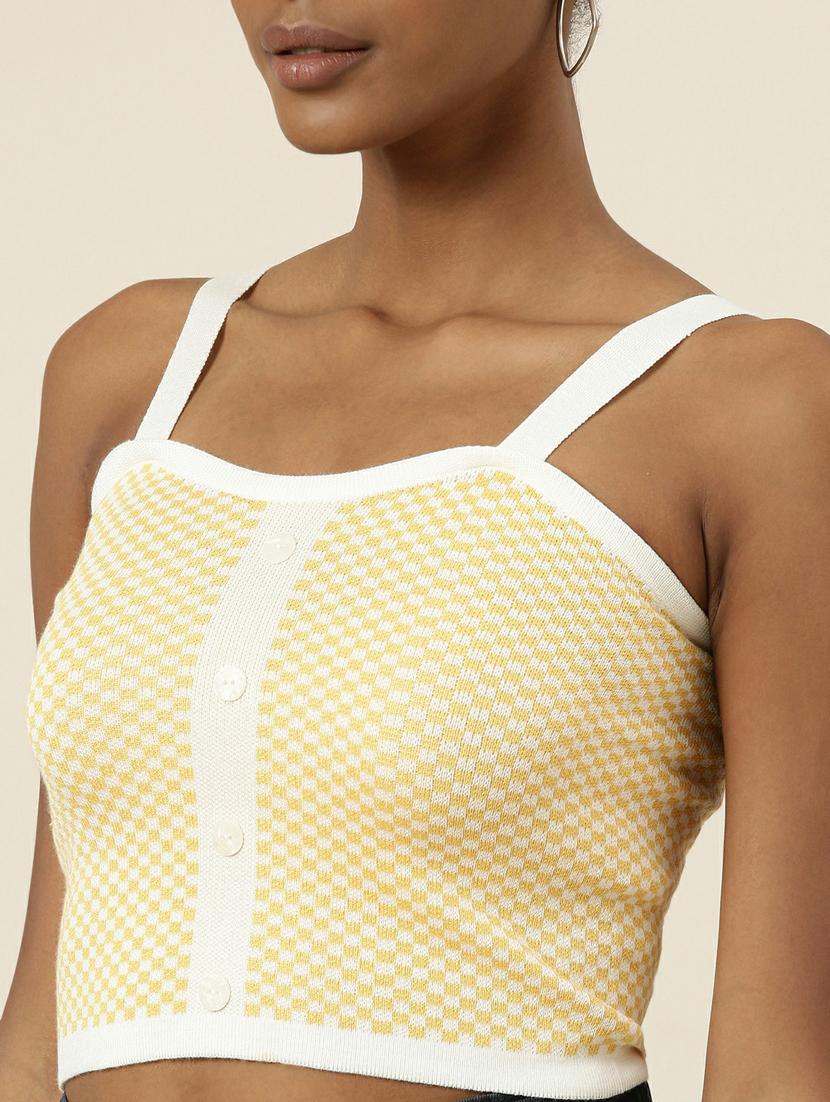 yellow acrylic camisole top - 19948643 - Standard Image - 6