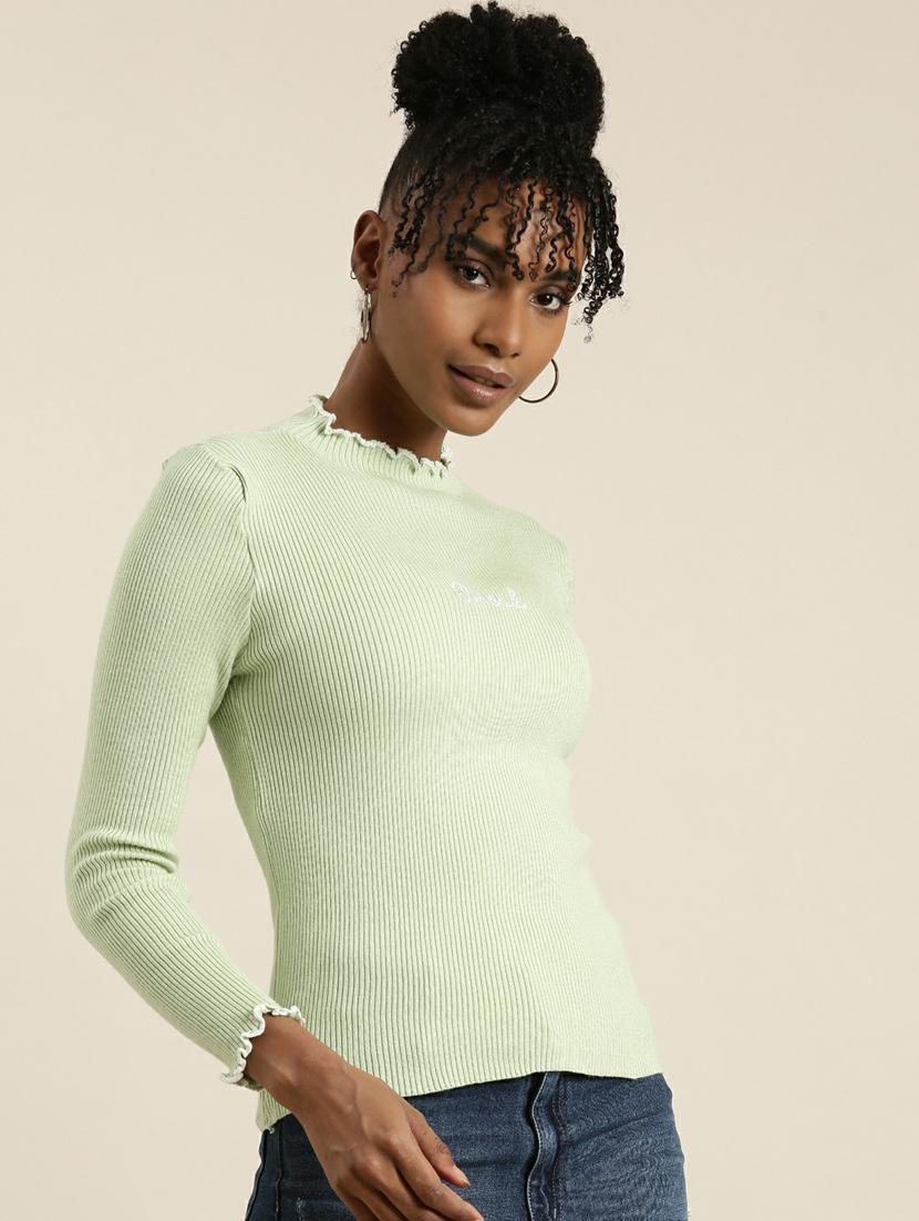 women's straight mock neck top - 19948647 - Standard Image - 1