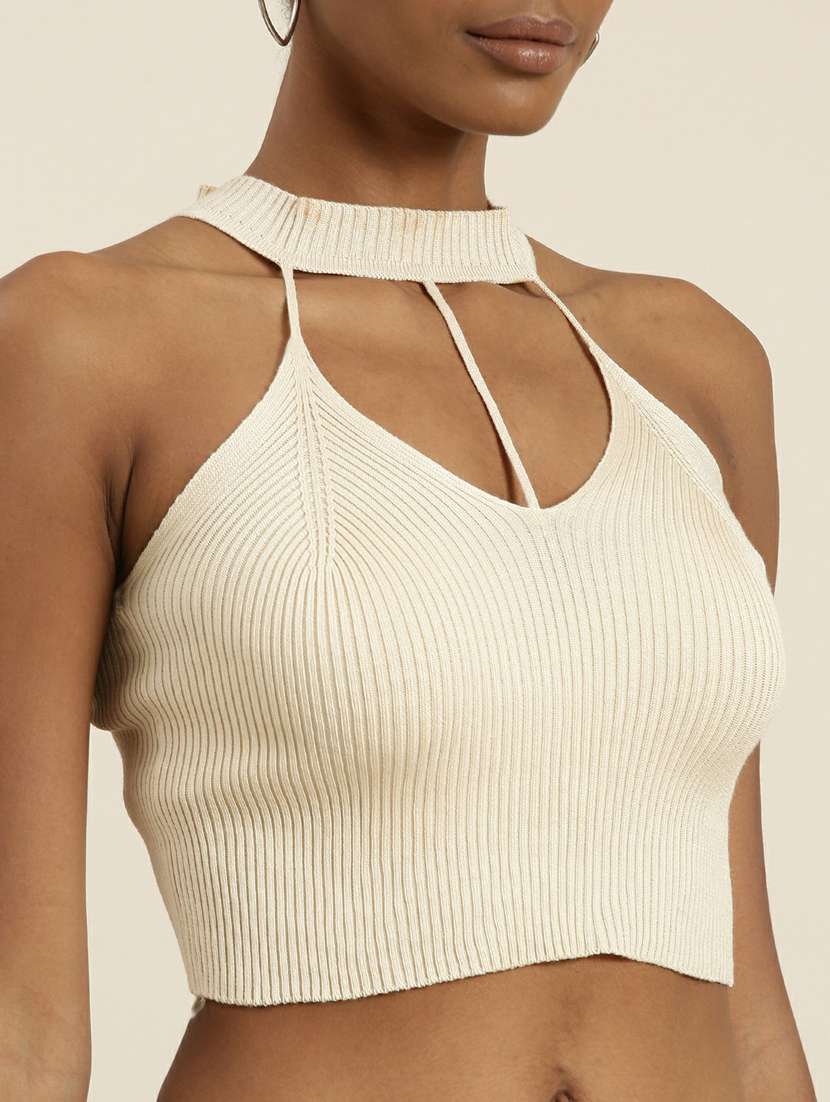 women's crop halter neck top - 19948652 -  Standard Image - 6