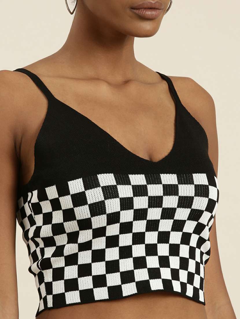 women's crop v neck top - 19948663 -  Standard Image - 6