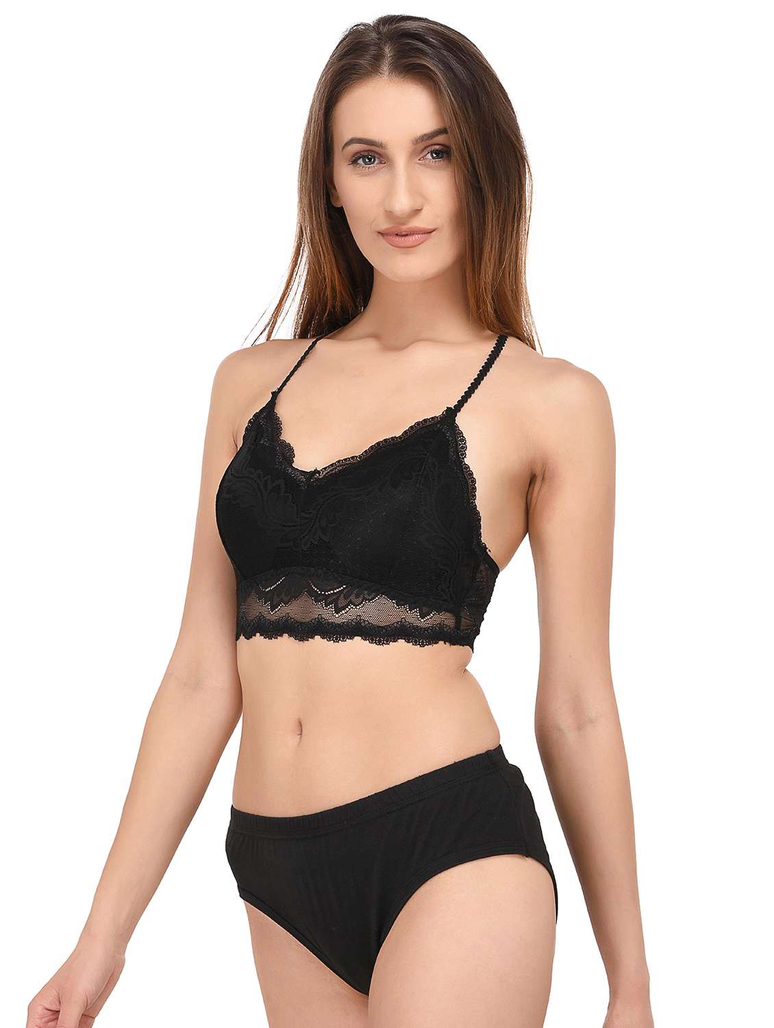 black lace bra and panty set - 19948717 -  Standard Image - 1
