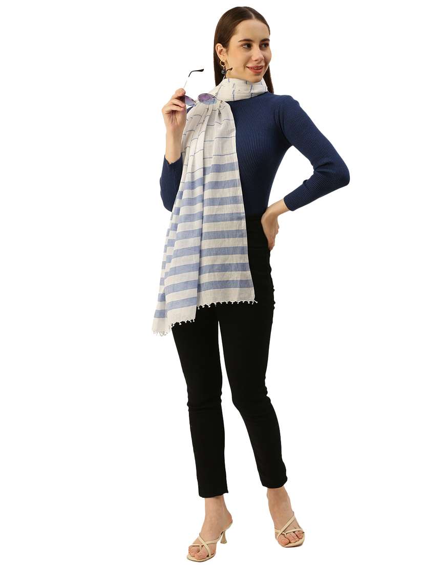 white cotton scarf - 19948949 -  Standard Image - 1