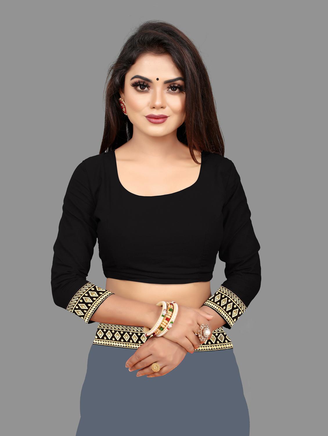 women's bordered grey colored saree with blouse - 19949220 - Standard Image - 4