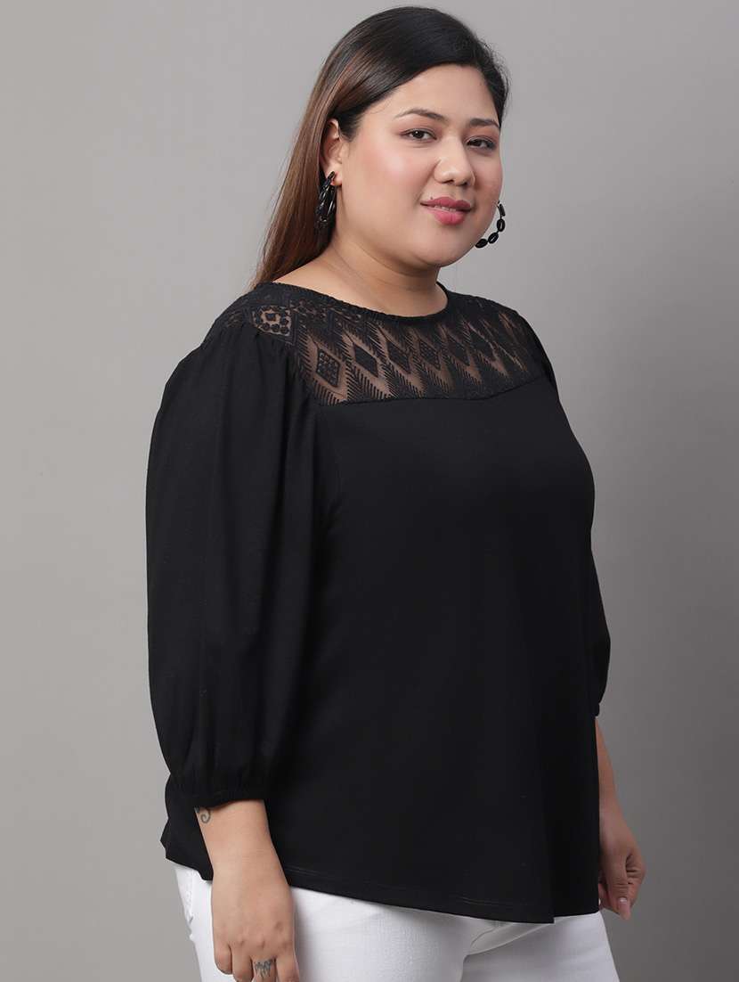 women's straight round neck top - 19950588 -  Standard Image - 1