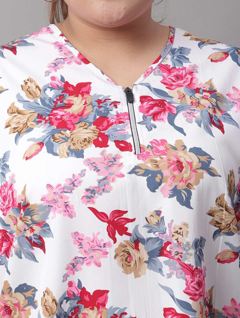 women printed regular top - 19950595 -  Standard Image - 4