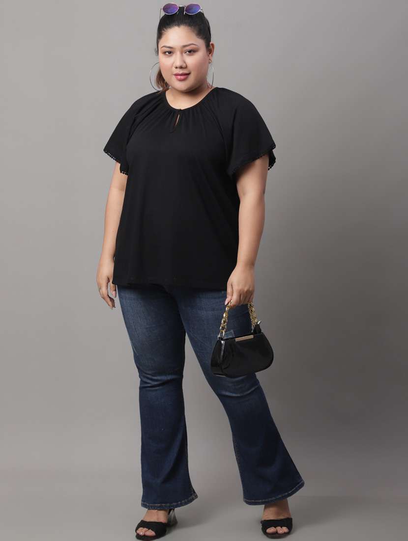 women's straight round neck top - 19950608 -  Standard Image - 4