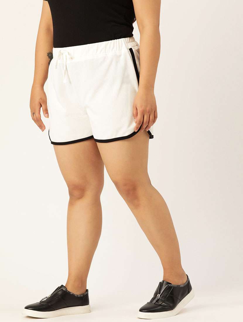 mid rise solid regular shorts - 19950720 -  Standard Image - 1