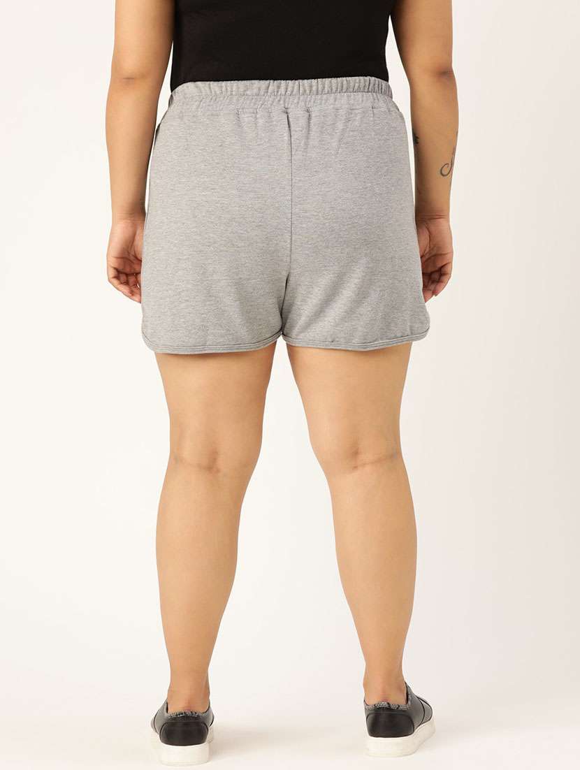 mid rise solid regular shorts - 19950722 -  Standard Image - 1