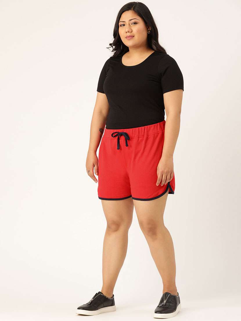 mid rise solid regular shorts - 19950723 -  Standard Image - 4