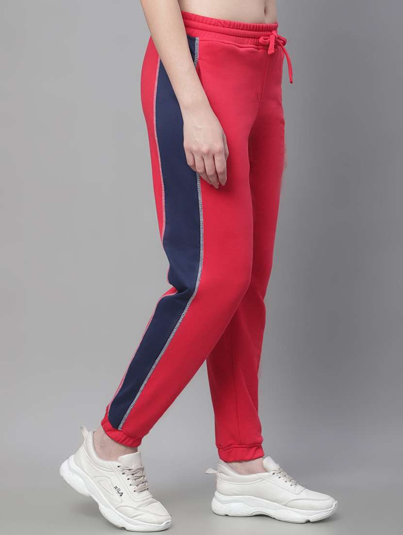 red cotton blend track pants - 19950740 -  Standard Image - 1