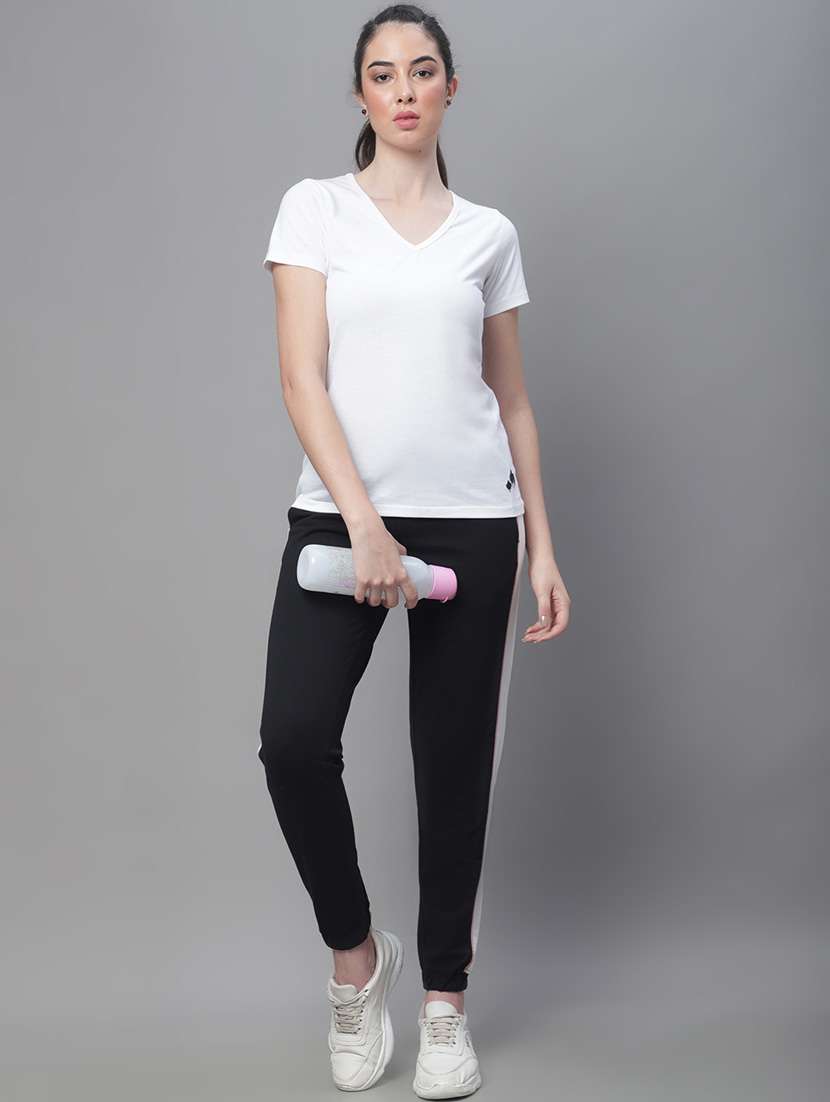 black cotton blend track pants - 19950743 -  Standard Image - 4