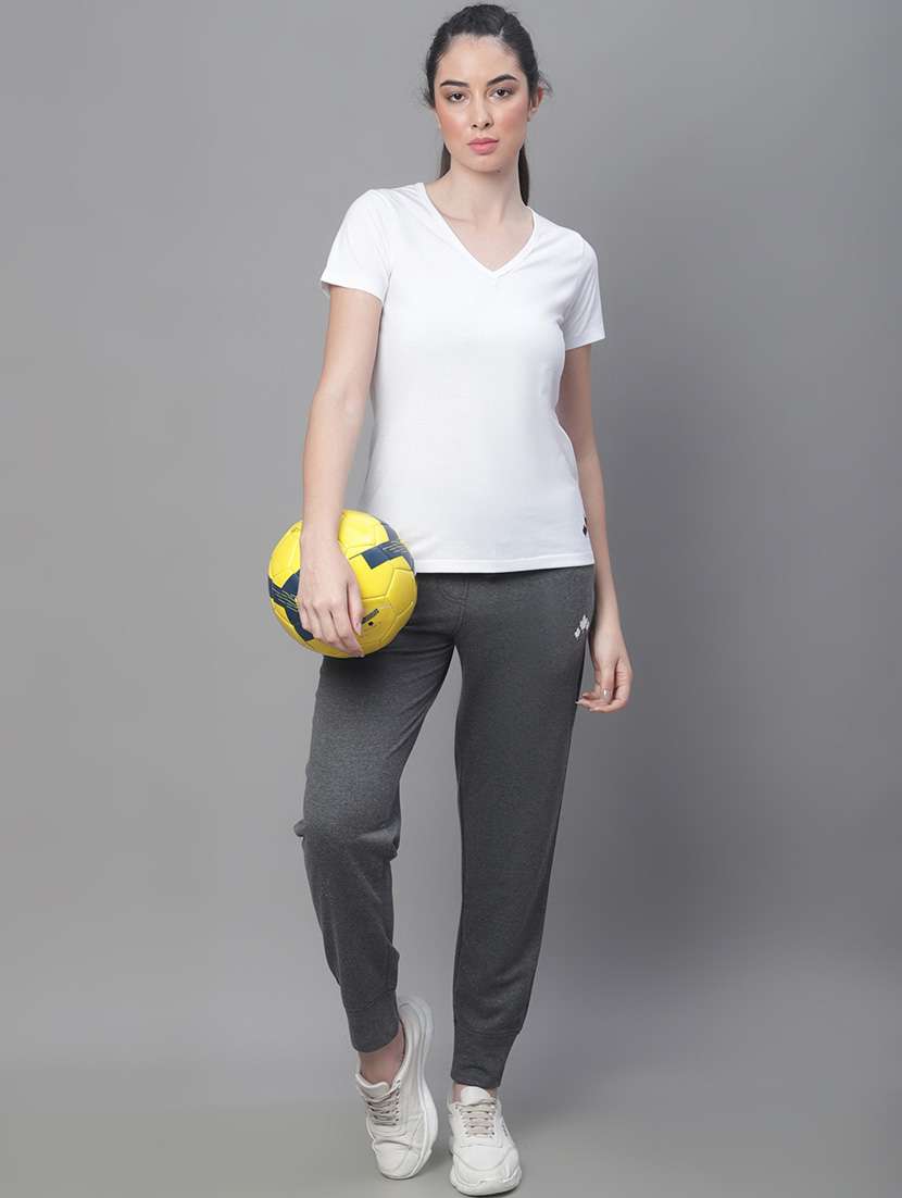 grey cotton blend track pants - 19950748 -  Standard Image - 4