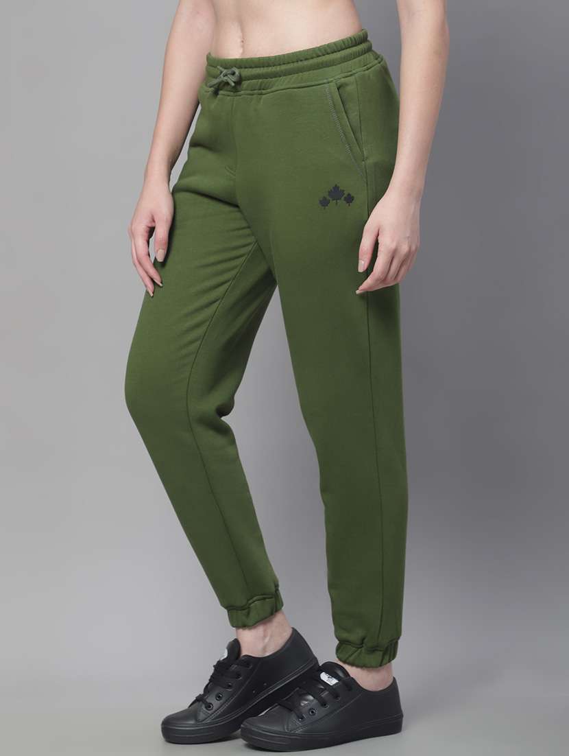 green cotton blend track pants - 19950749 -  Standard Image - 1
