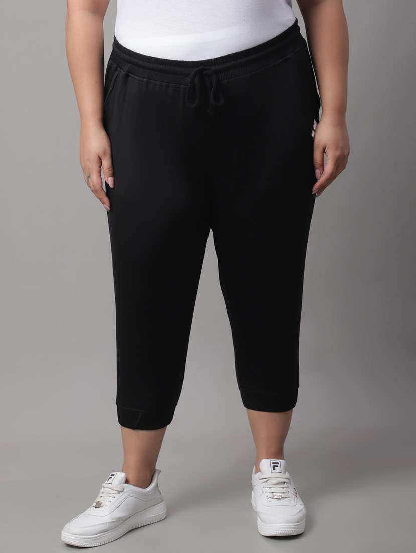 black polyester yoga pants track