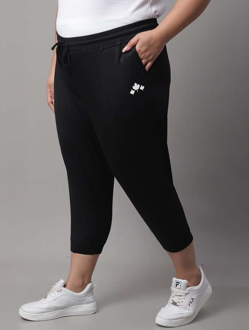 black polyester yoga pants track - 19950752 -  Standard Image - 1