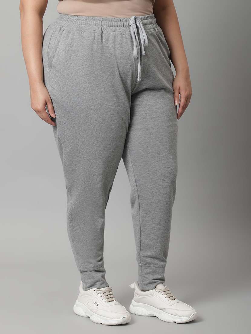 grey cotton track pants - 19950764 -  Standard Image - 1