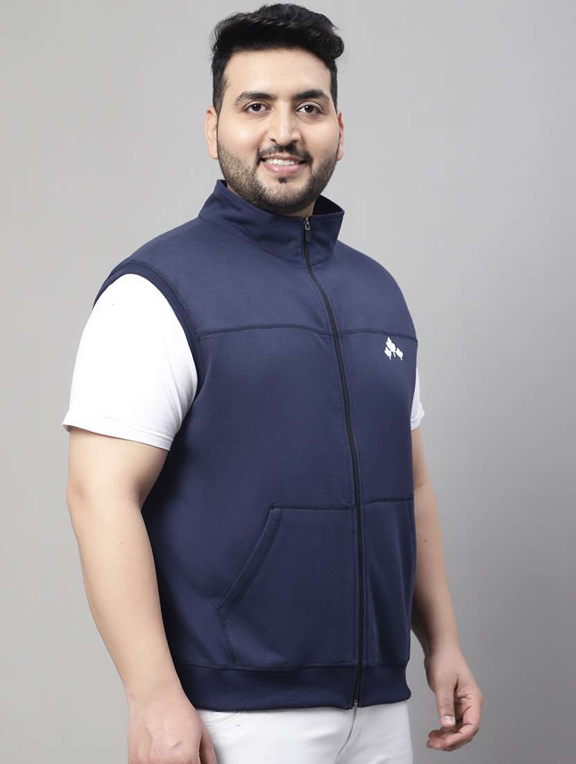 solid cotton casual jacket - 19950778 -  Standard Image - 1