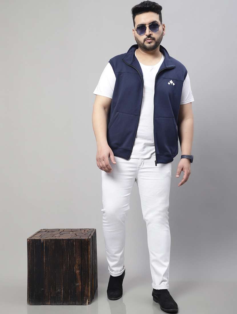 solid cotton casual jacket - 19950778 -  Standard Image - 4