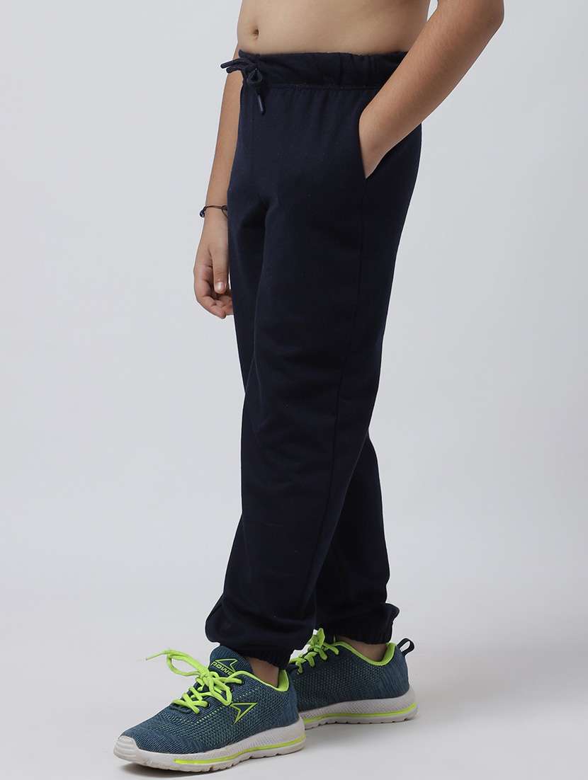 boys solid cotton track pants - 19950803 -  Standard Image - 1
