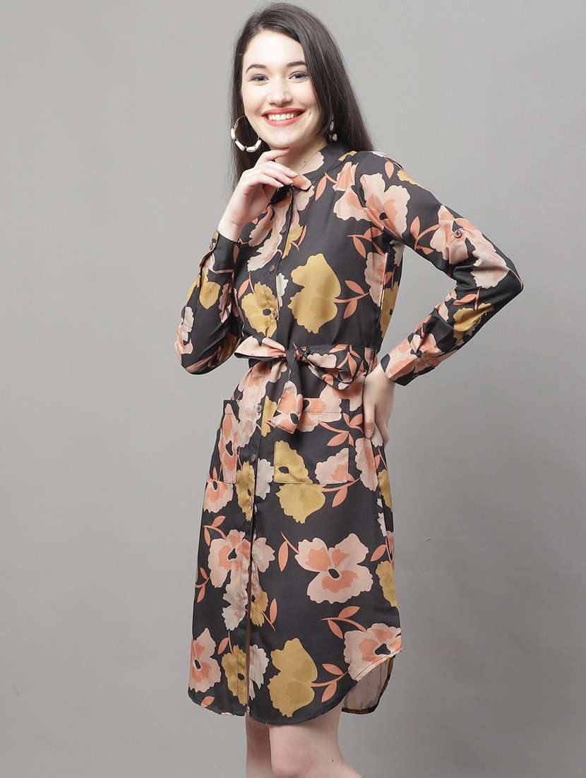 women's shirt floral dress - 19950822 -  Standard Image - 1