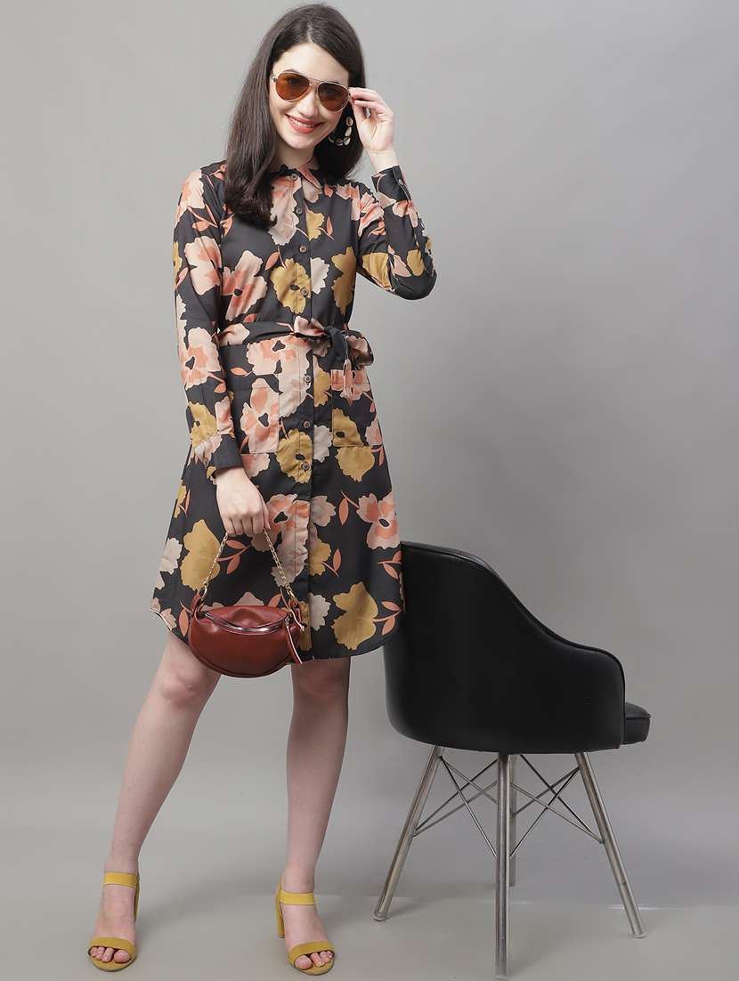 women's shirt floral dress - 19950822 -  Standard Image - 4