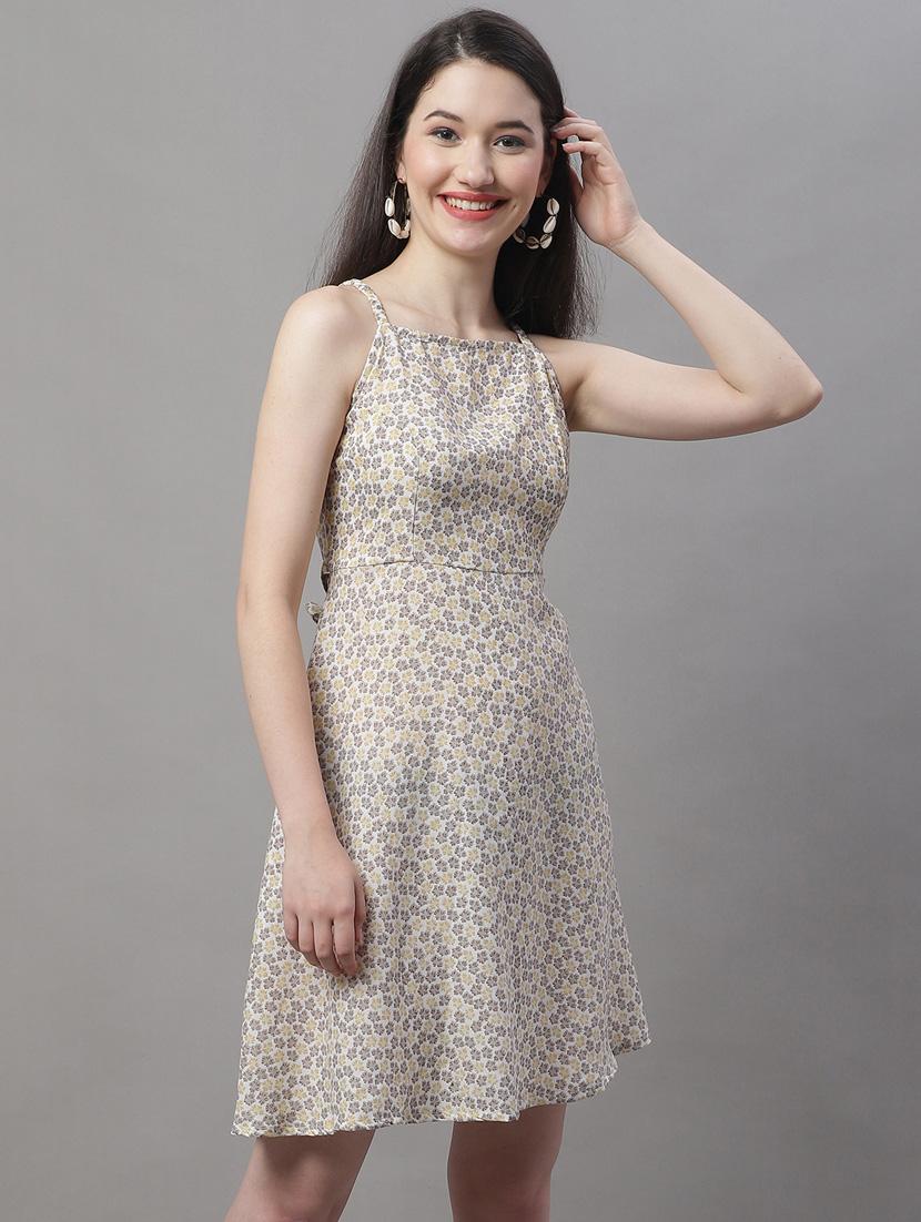 women's fit & flare solid dress - 19950827 - Standard Image - 1