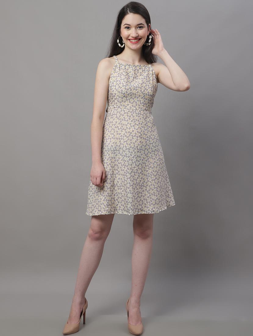 women's fit & flare solid dress - 19950827 - Standard Image - 4