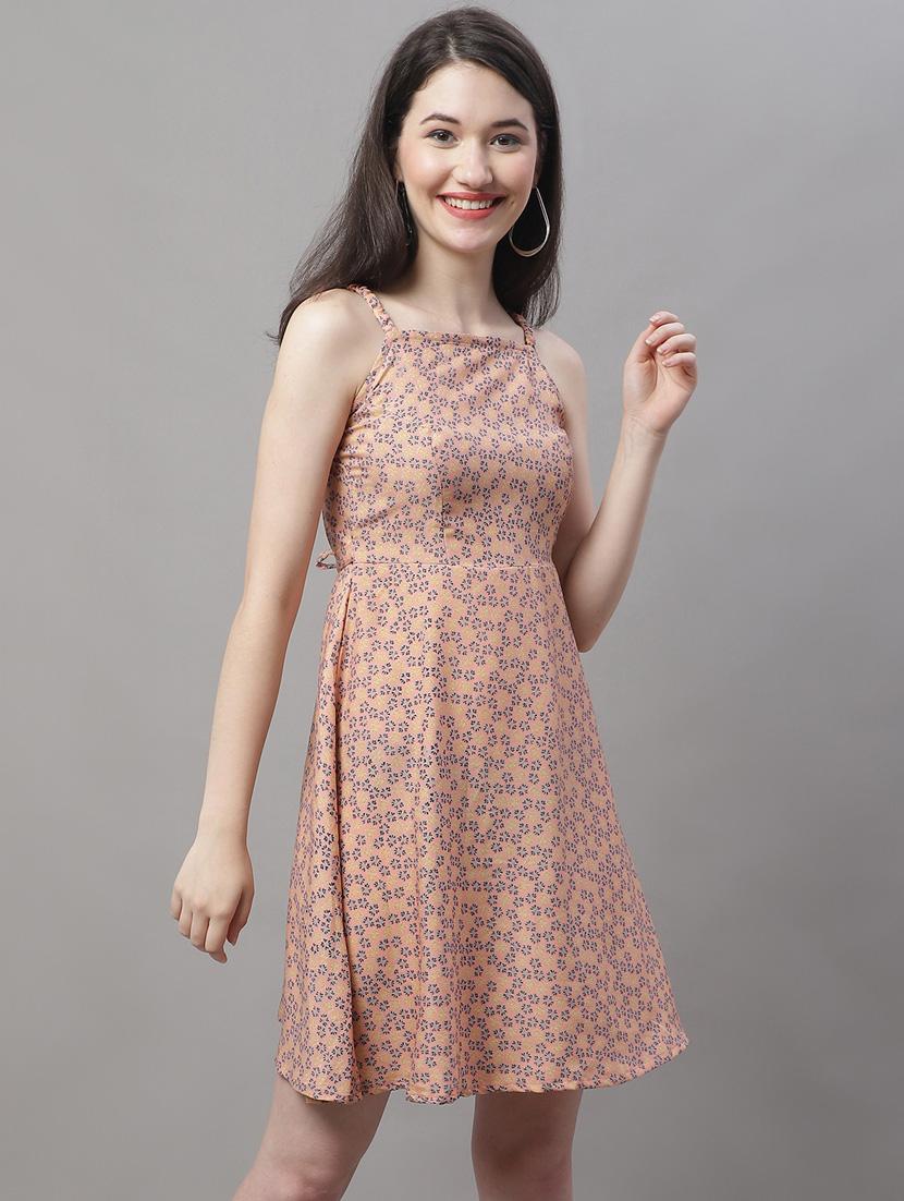 women's fit & flare solid dress - 19950828 - Standard Image - 1