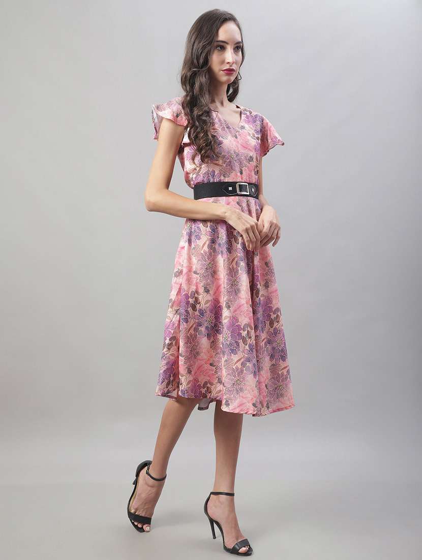 women's fit & flare floral dress - 19950830 -  Standard Image - 1