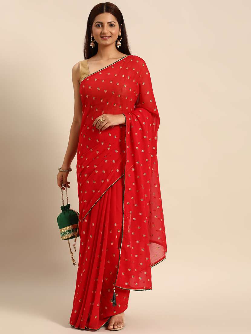 women's embroidered saree