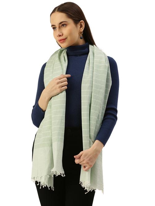green cotton scarf - 19954194 -  Standard Image - 0