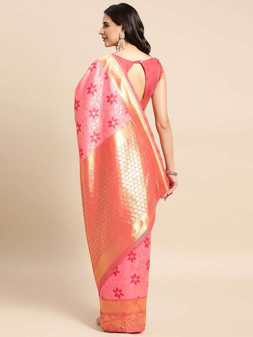 women's banarasi saree with blouse - 19954342 -  Standard Image - 1