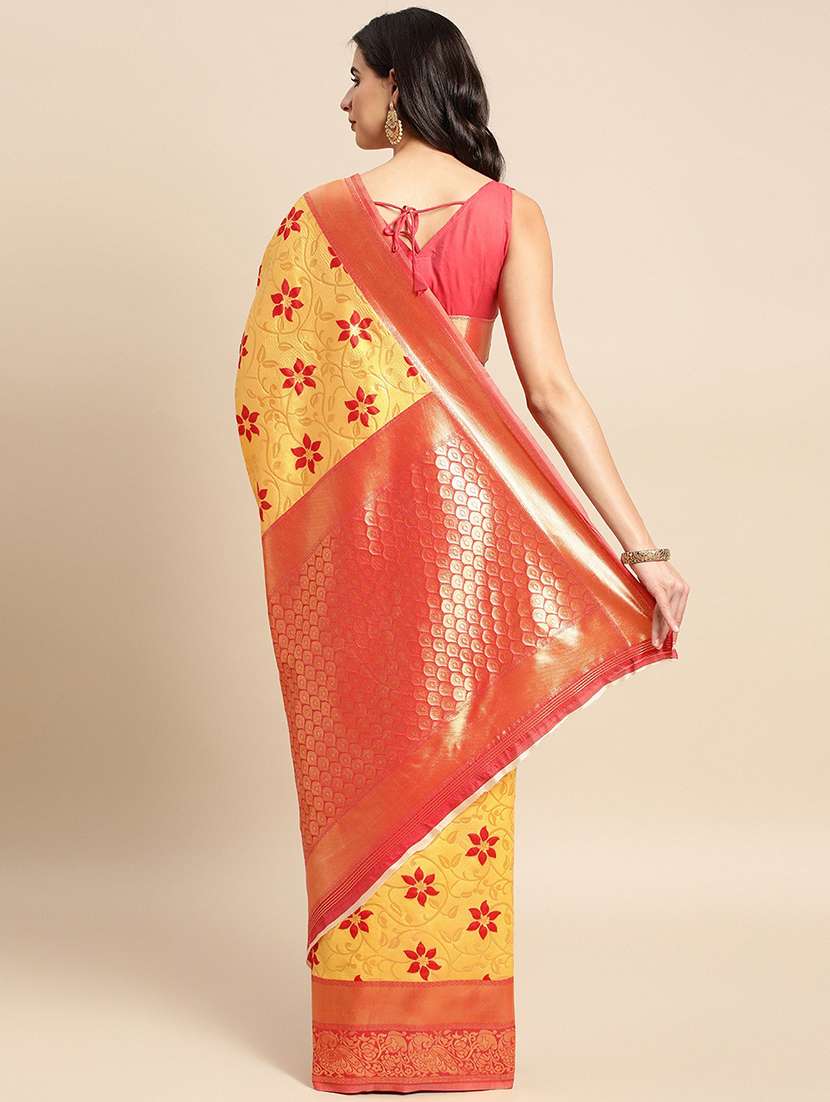 women's banarasi saree with blouse - 19954344 -  Standard Image - 1