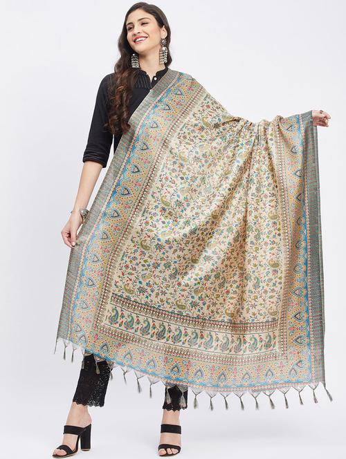 multi colored printed dupatta - 19955262 -  Standard Image - 0