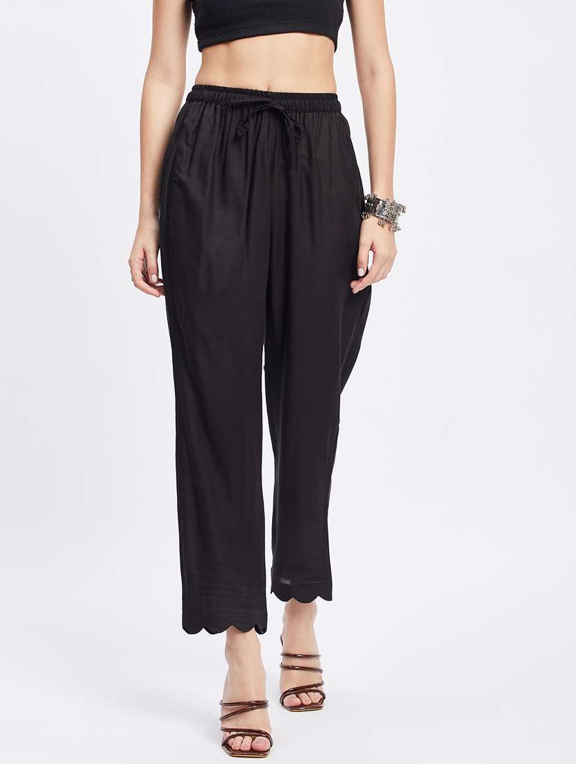 black solids straight palazzo