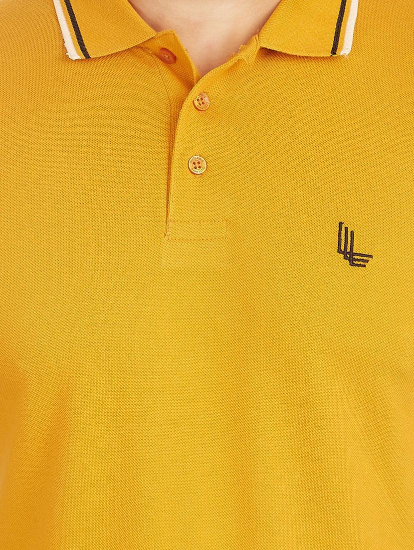 polo neck solid regular t-shirt - 19956500 - Standard Image - 4