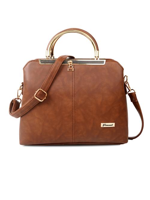 tan solid handbag - 19956582 -  Standard Image - 0