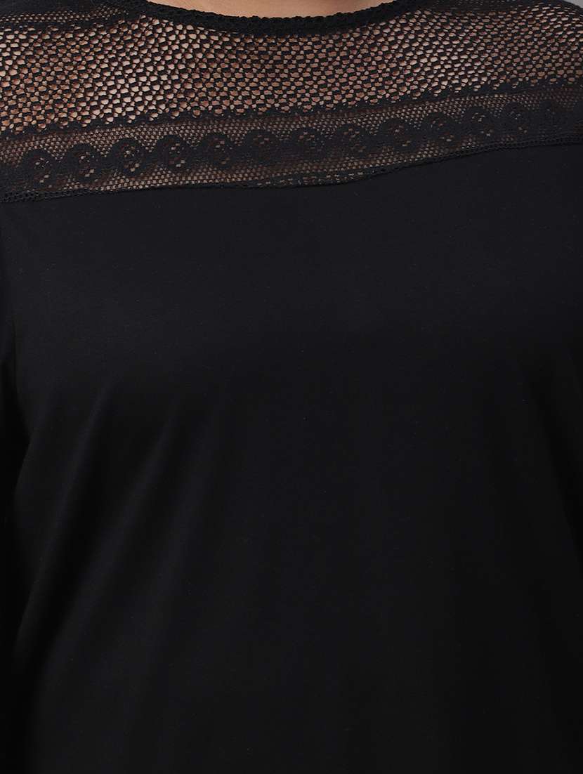 women's straight round neck top - 19956674 -  Standard Image - 4