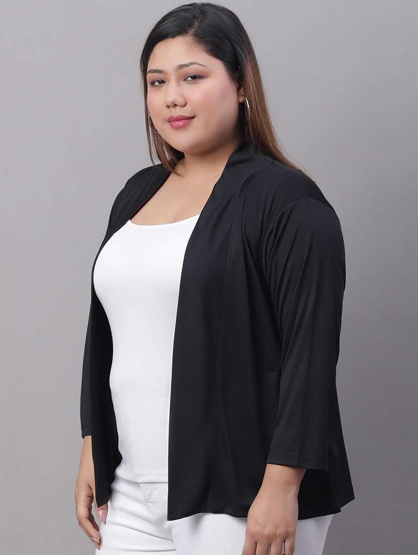 black solid regular shrug - 19956696 -  Standard Image - 1