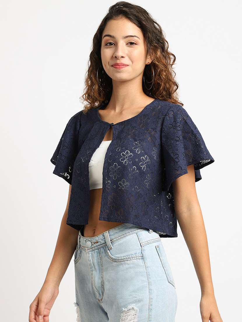 raschel knit regular shrug - 19956728 -  Standard Image - 1