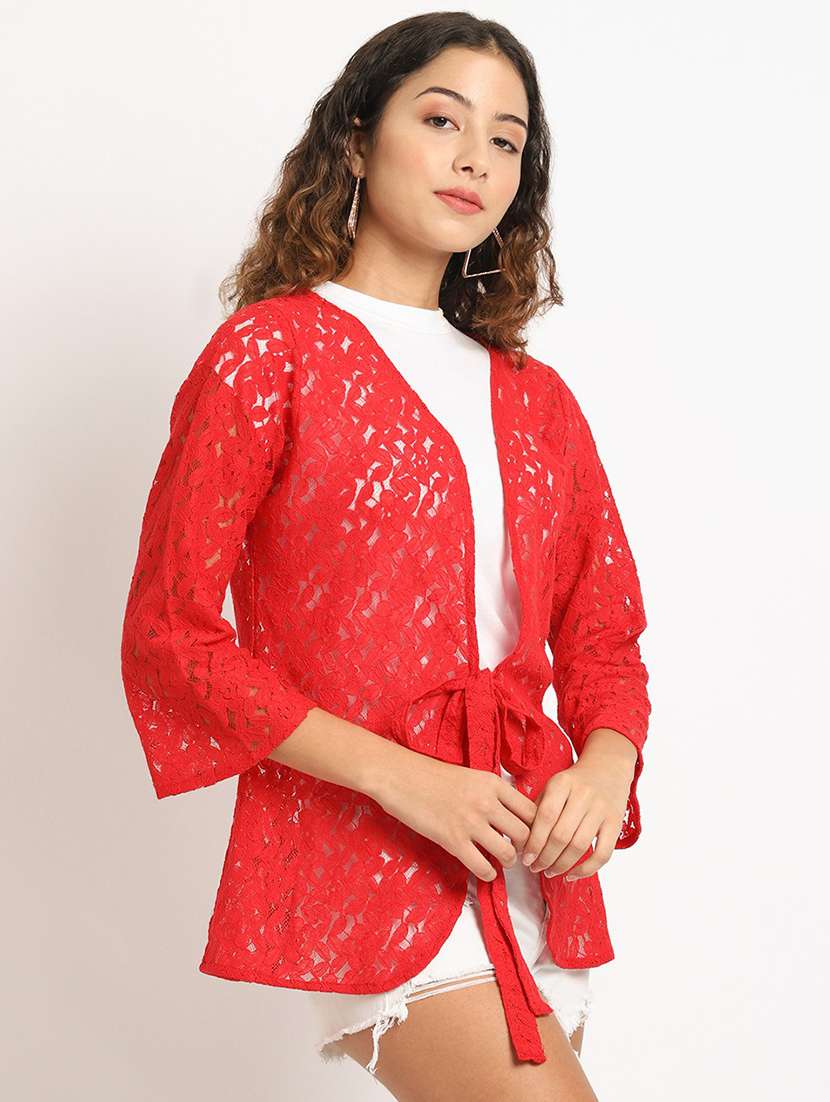 raschel knit regular shrug - 19956832 -  Standard Image - 1